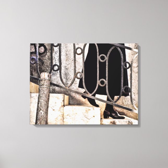NOT A NUN Stretched Canvas Print (Front)