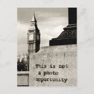 not a photo opportunity postcard