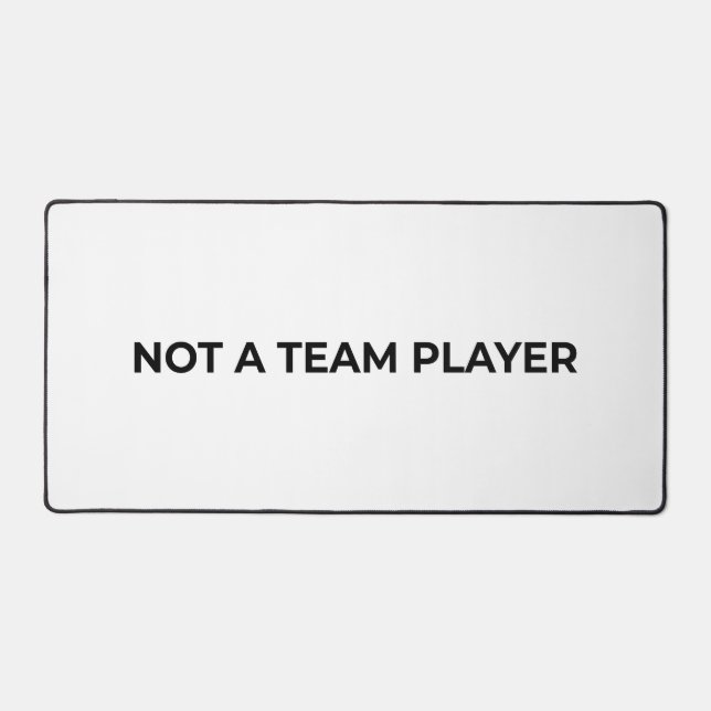 Not A Team Player Large Minimalist Typographic  (Recto)