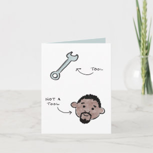Not a tool father's day - wrench - Terrence Holiday Card