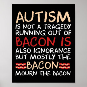 Not A Tragedy No Bycon Is Fun Autism Awareness  Poster