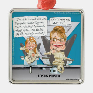Not A Witch Funny Christmas Ornaments