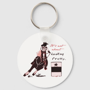 Not About Looking Pretty Keychain