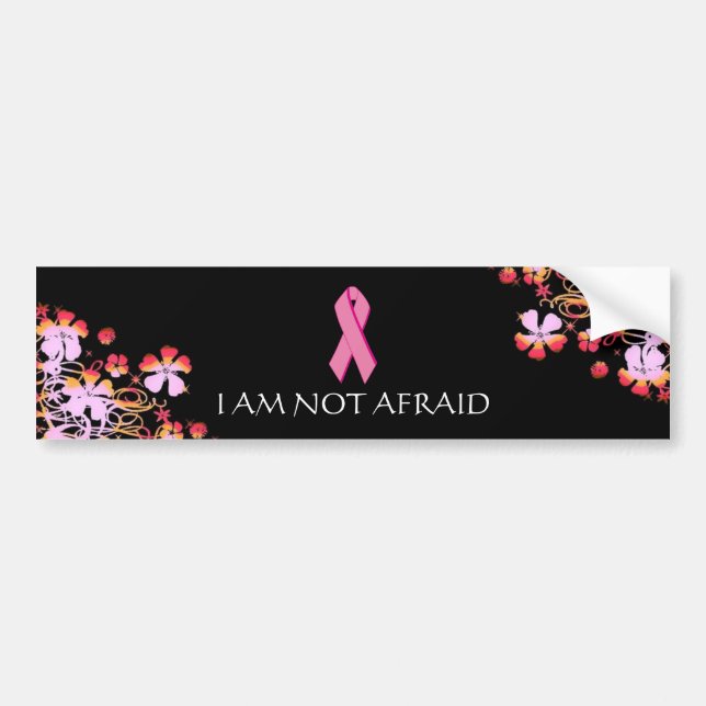 NOT AFRAID Bumper Sticker BLK - (Front)