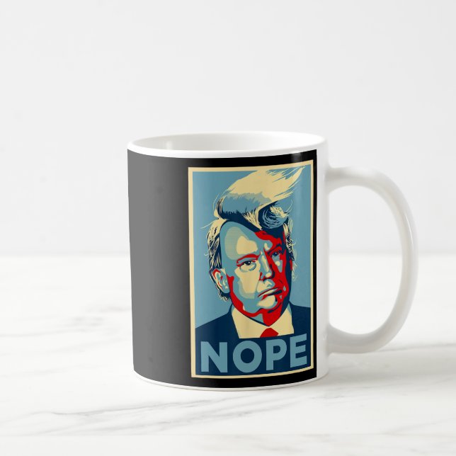 Not Again Funny Trump 2024  Coffee Mug (Right)