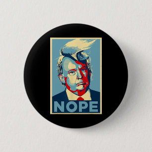 Not Again Vote 2024 Anti Trump Anti Biden  2 Inch Round Button