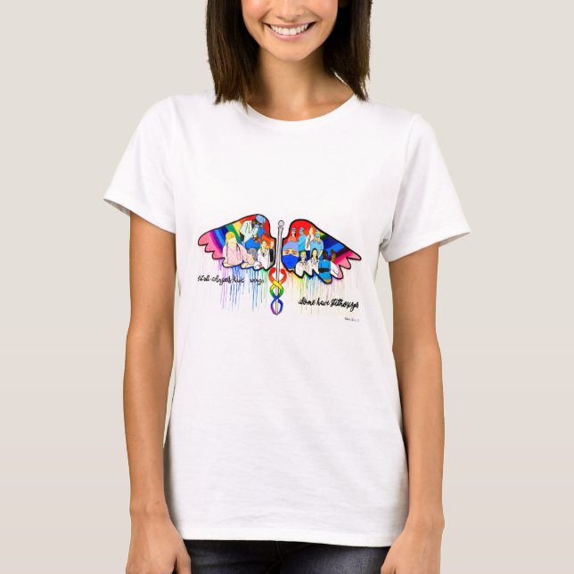 Not All Angels Have Wings T-Shirt (Front)