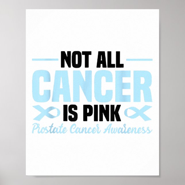 Not All Cancer Is Nk Prostate Cancer Awareness  Poster (Front)