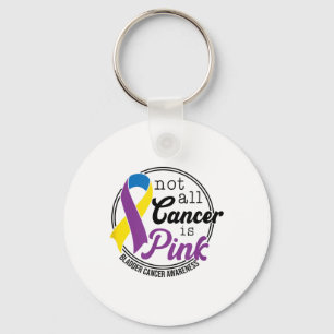 Not All Cancer Is Pink, Bladder Cancer Awareness Keychain