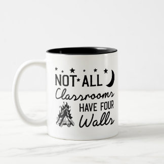 Not All Classrooms Have Four Walls Two-Tone Coffee Mug