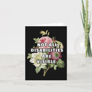 Not All Disabilities Are Visible Fibromyalgia Fibr Card