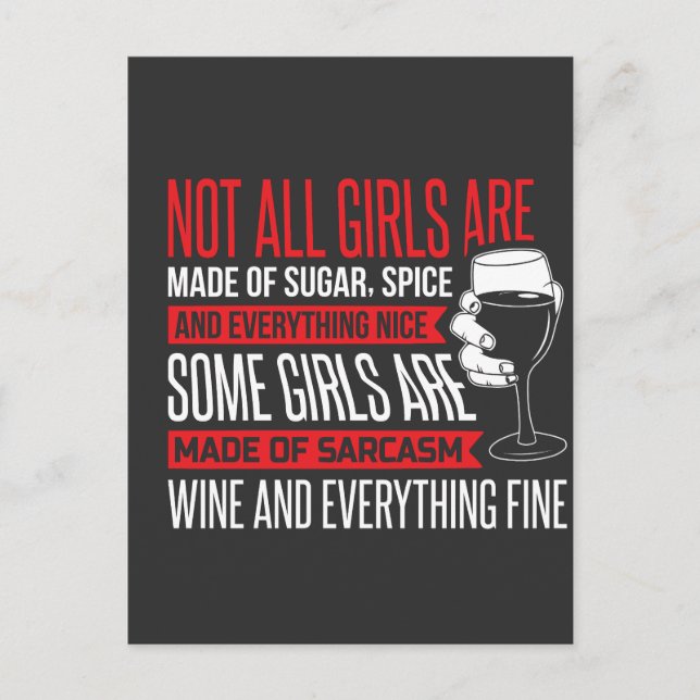 Not-all-girls-are-made-of-spice Postcard (Front)