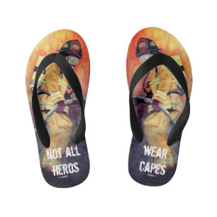 Not All Heros Wear Capes Kid's Flip Flops