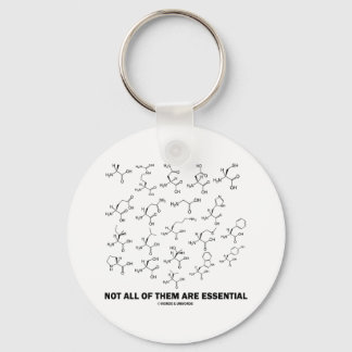 Not All Of Them Are Essential (20 Amino Acids) Keychain