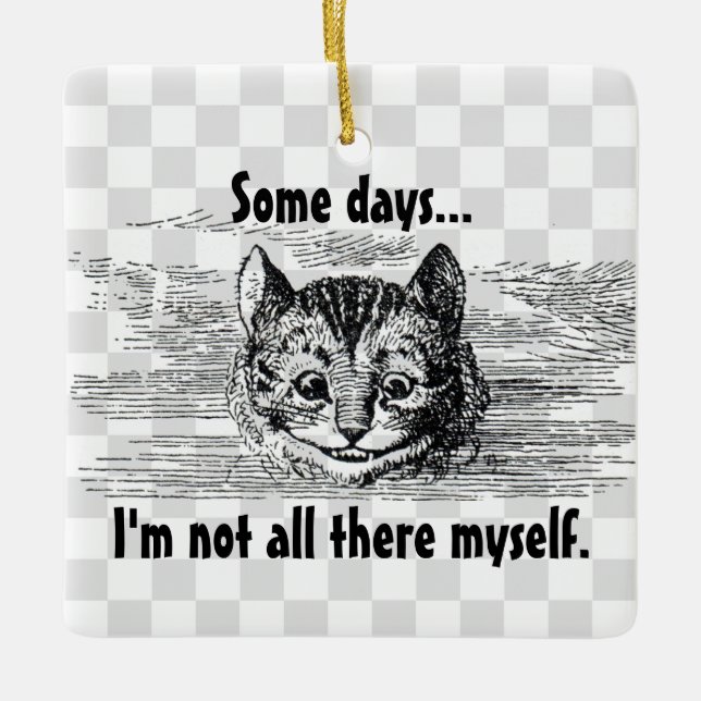 Not All There Ceramic Ornament (Front)