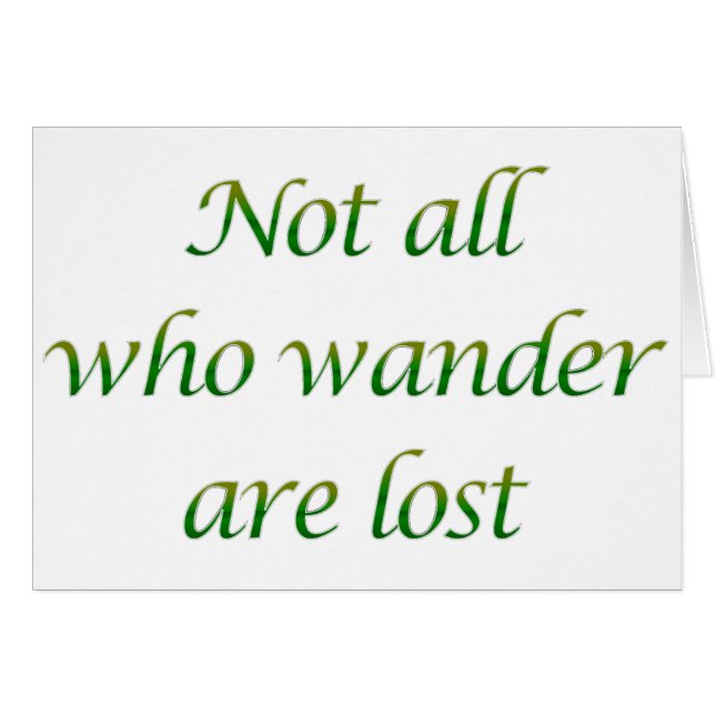 Not All Who Wander (Front Horizontal)