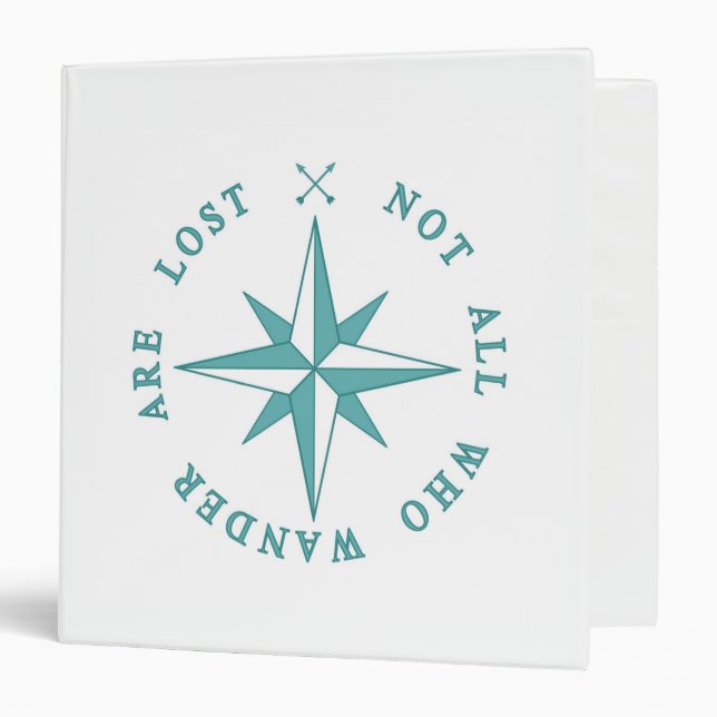 Not All Who Wander Are Lost Binder (Front/Inside)