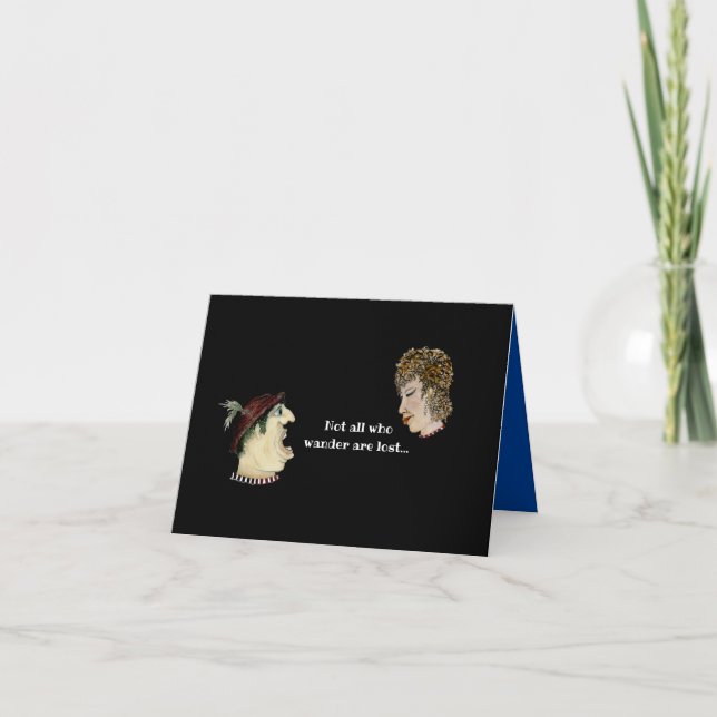 Not All Who Wander are Lost Card (Front)