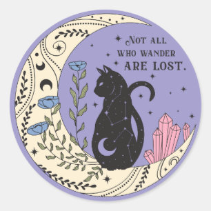 Not All Who Wander Are Lost Classic Round Sticker