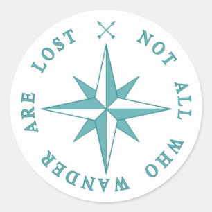 Not All Who Wander Are Lost Classic Round Sticker