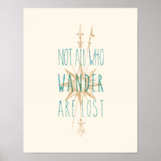 Not All Who Wander Are Lost Inspirational Poster