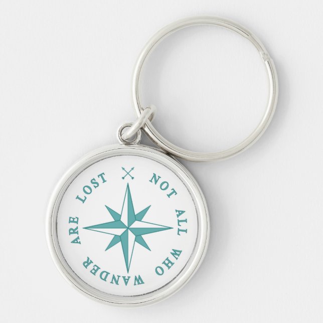 Not All Who Wander Are Lost Keychain (Front)