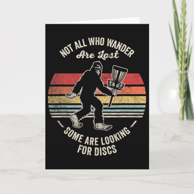 Not All Who Wander Are Lost Looking Discs  Card (Front)