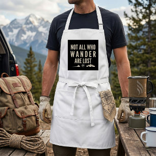 Not All Who Wander Are Lost Mountain Art Standard Apron