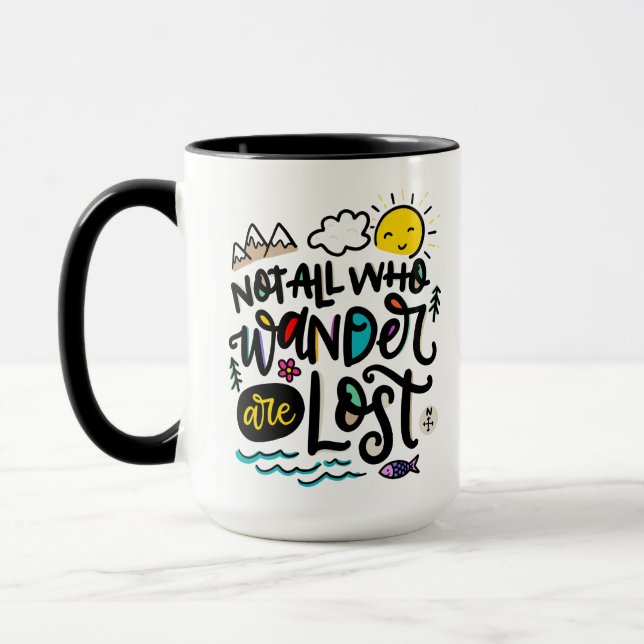 Not All Who Wander Are Lost, Mug (Left)