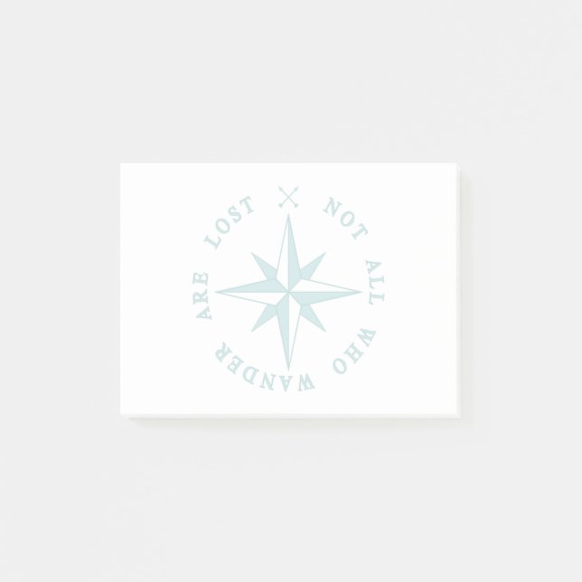 Not All Who Wander Are Lost Post-it Notes (Front)