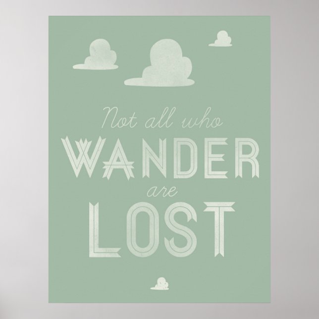 Not All Who Wander Are Lost Poster (Front)