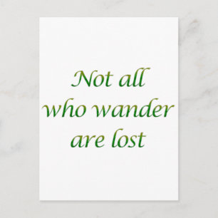 Not All Who Wander Postcard