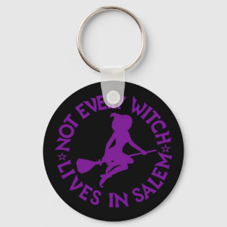 Not All Witches Live In Salem Black Ink Pen Pencil Keychain