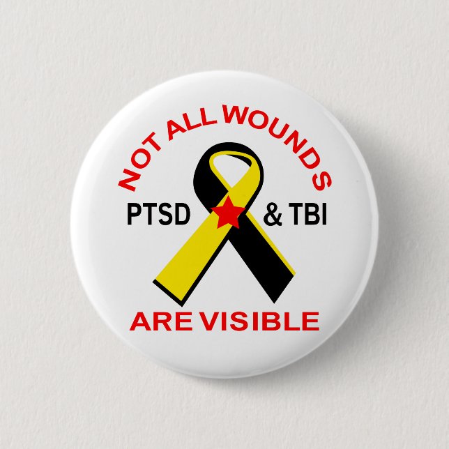 Not All Wounds 2 Inch Round Button (Front)