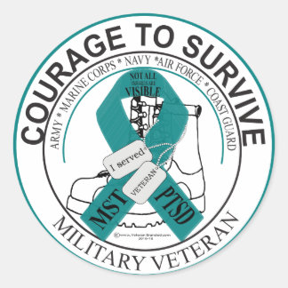 Not all wounds are visable classic round sticker