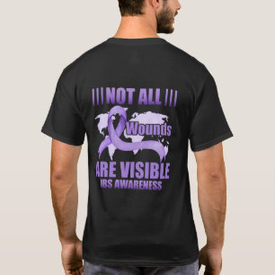 Not All Wounds Are Visible IBS Awareness T-Shirt