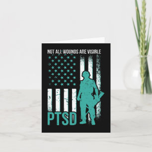Not All Wounds Are Visible - PTSD Awareness  Card