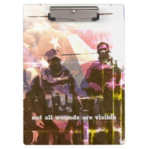 Not All Wounds are Visible PTSD Clipboard