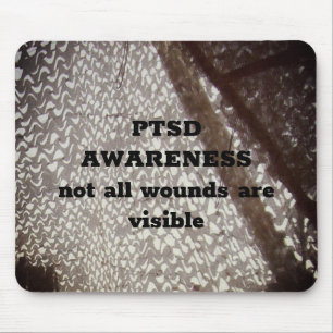 Not All Wounds are Visible PTSD Clipboard Mouse Pa Pad