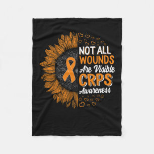 Not All Wounds Visible Complex Regional Pain Syndr Fleece Blanket