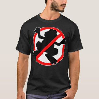 not allowed slimey cute frogs prohibited T-Shirt