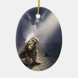 Not Alone, by Danny Hahlbohm Ceramic Ornament