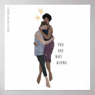 Not alone mini poster