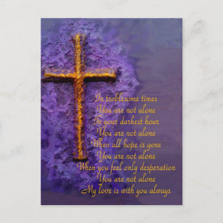 Not Alone purple Postcard