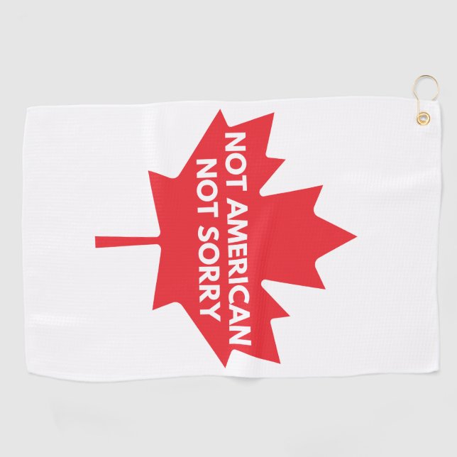 Not American, Not Sorry Golf Towel (Horizontal)