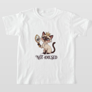 Not Amused Regal Siamese Cat T-Shirt