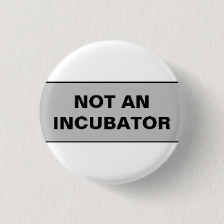 Not an incubator women are people 1 inch round button