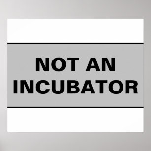 Not an incubator women are people poster