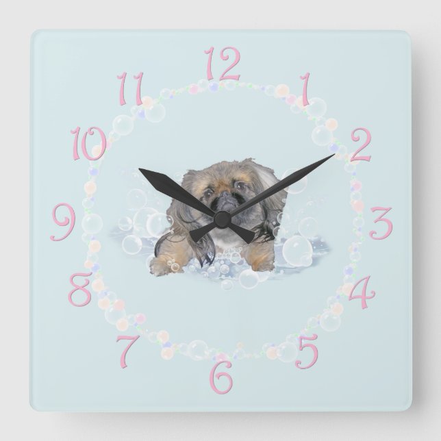 Not Another Bath Square Wall Clock (Front)
