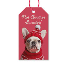 Not Another Sweater! French Bulldog Gift Tag